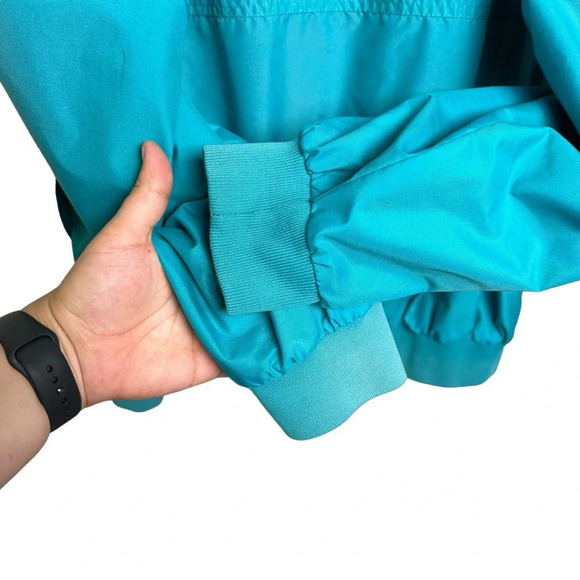 McGregor Vintage Windbreaker Jacket Men's Large 90s Teal High and Dry Athletic - Picture 8 of 10